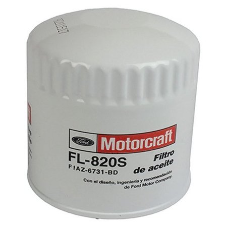 MOTORCRAFT Fleet Oil Filter-Ford Crown Vic-Town Car, Fl820Sb12 FL820SB12